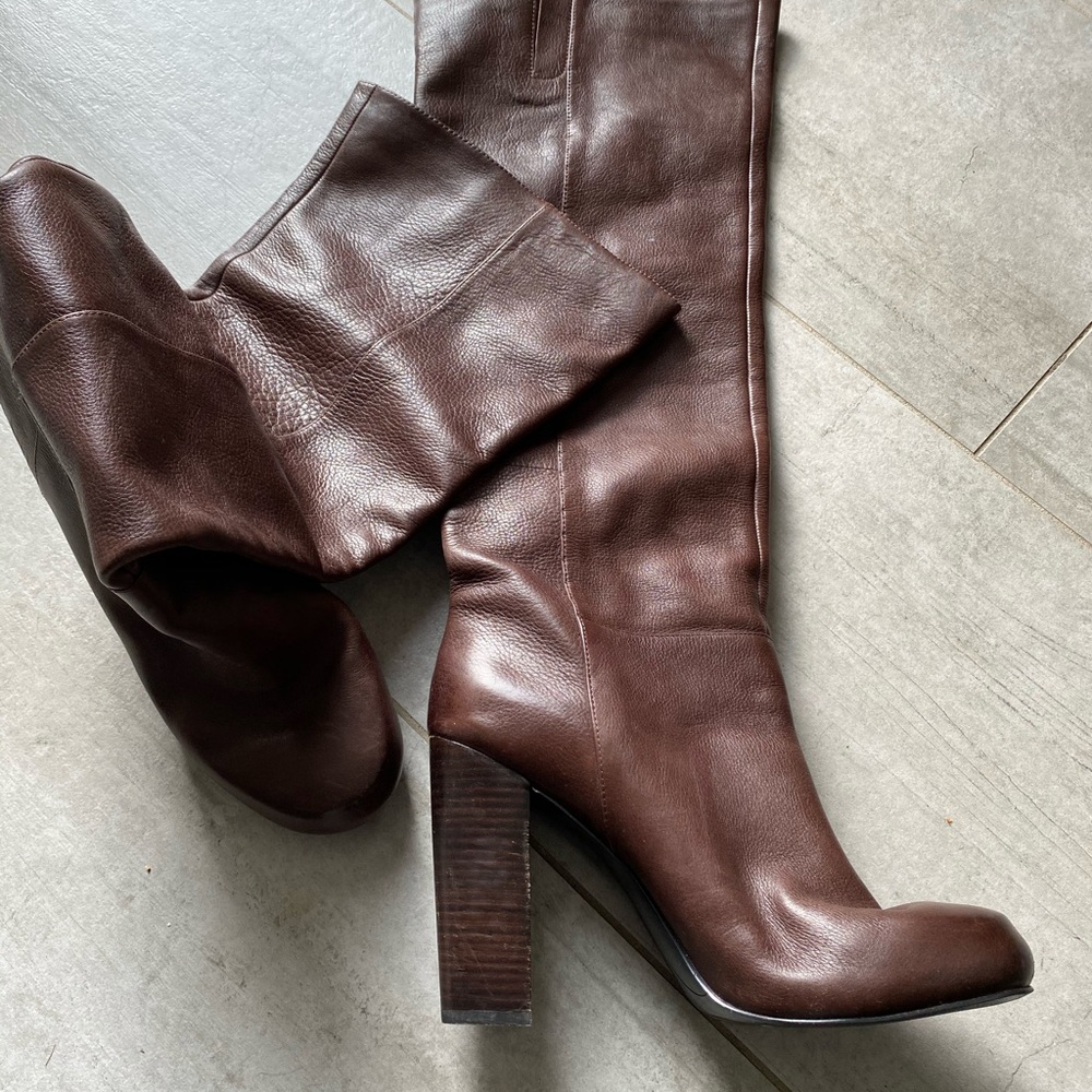 Leather boots